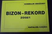 Katalog części do kombajnu zbożowego,instrukcji obsługi napraw BIZON
