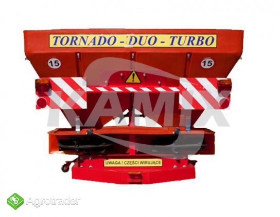rozsiewacz nawozów TORNADO DUO 600l 850kg 2018 - zdjęcie 3