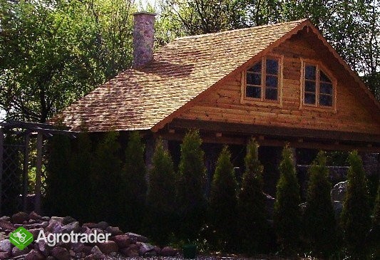 Wiór osikowy Gont Drewniany Dach kryty wiórem - zdjęcie 1