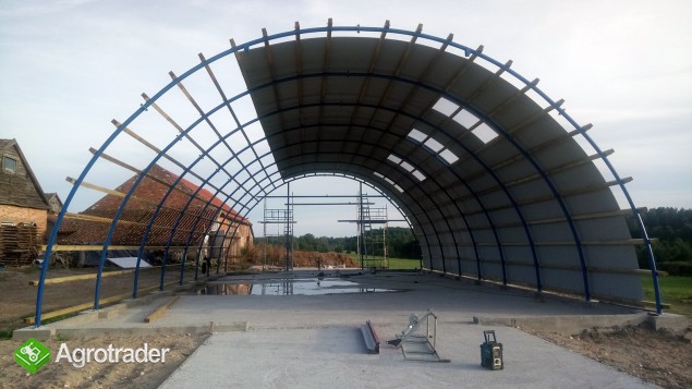 HALA łukowa tunelowa magazynowa hangar 11,8 x 25 - zdjęcie 4