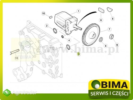 Oring pompy hydraulicznej Renault CLAAS Ares 610,610 - zdjęcie 1