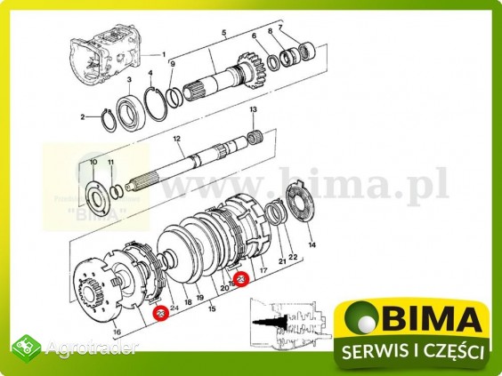 Tarcza przekładka speedshift Massey Ferguson 4255,4265 - zdjęcie 1